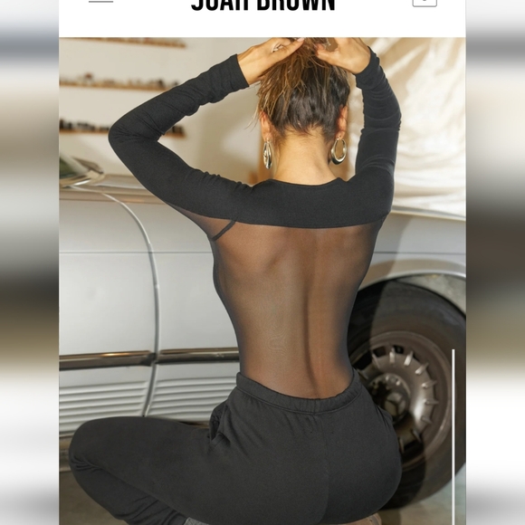 Joah Brown Empire Jogger Black Size Xs/s Gently Used, missing drawstring - Picture 7 of 7